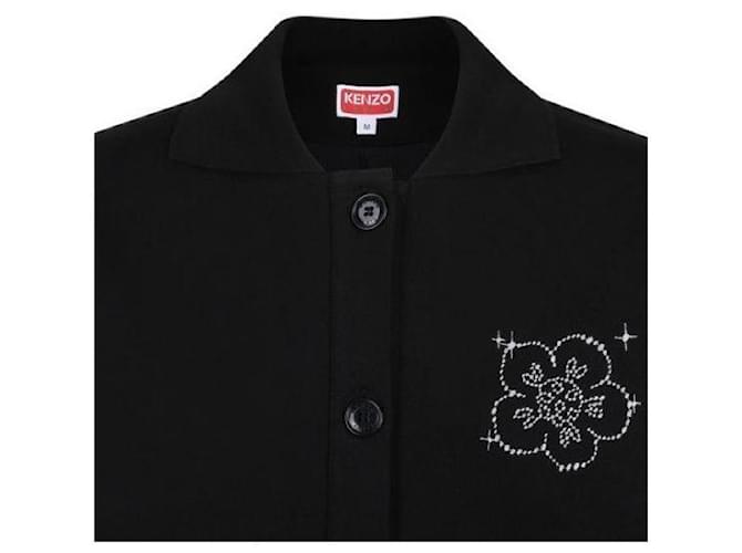 Kenzo Der La Prima Logo Cardigan Schwarz - Ansicht 6