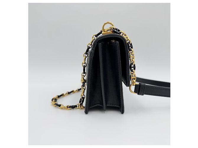 Dior Miss Caro Mini Macro Cannage in Pelle di Pecora Nera Nero - vista 5