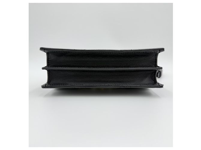 Dior Miss Caro Mini Macro Cannage in Pelle di Pecora Nera Nero - vista 7