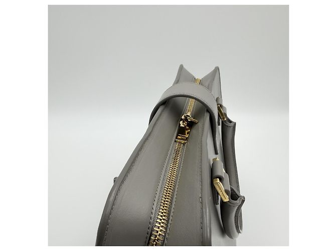 Saint Laurent Graue kleine Tote Schultertasche Braun - Ansicht 7