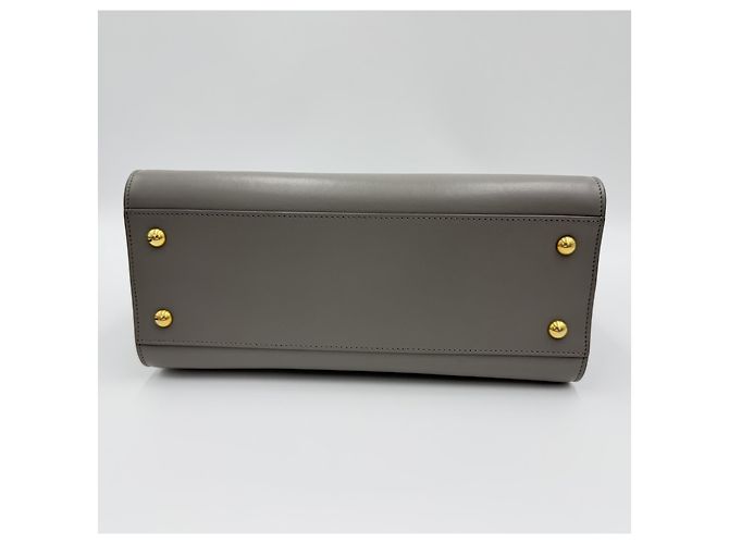 Saint Laurent Graue kleine Tote Schultertasche Braun - Ansicht 9