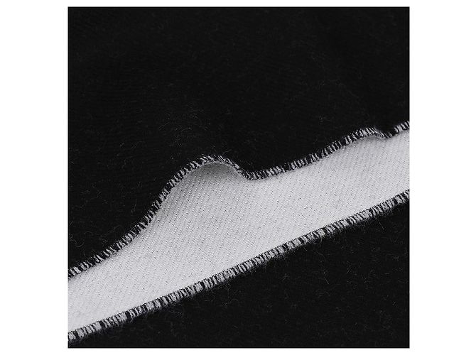 Alexander Mcqueen Herren Schal La Prima Logo Schwarz - Ansicht 7