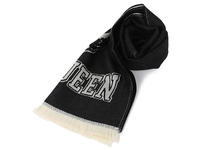 Alexander Mcqueen Bufanda La Prima Negro - vista 3