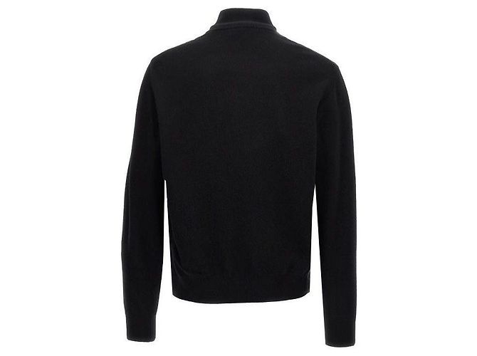 Moncler Cashmere-Zip-Cardigan mit Daunenfüllung Schwarz - Ansicht 5