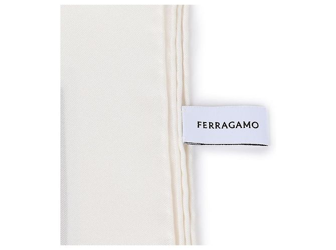 Salvatore Ferragamo Sciarpa in seta con stampa Poppy di La Prima Bianco - vista 8