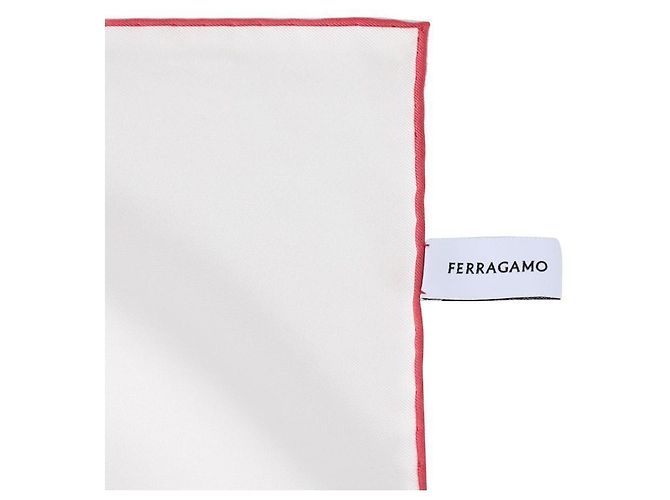 Salvatore Ferragamo Sciarpa in seta con stampa a stelo La Prima Bianco - vista 7