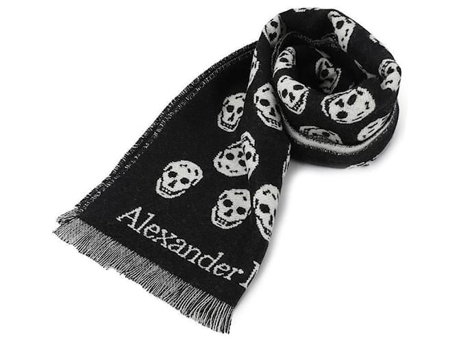 Alexander Mcqueen Bufanda de calavera reversible Blanco - vista 3