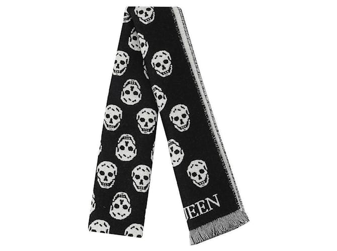 Alexander Mcqueen Bufanda de calavera reversible Blanco - vista 4
