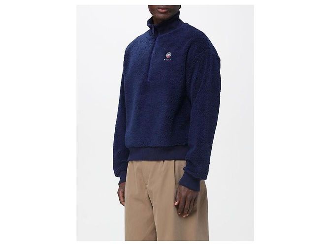 Bally Half Zip Sweater Blue - view 7