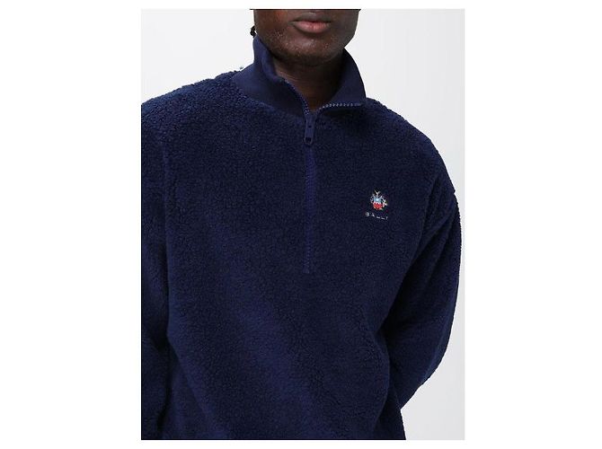 Bally Half Zip Sweater Blue - view 8