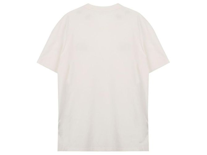 Moncler Baumwoll-T-Shirt mit gesticktem Logo Weiß - Ansicht 4