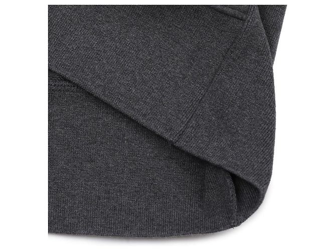 Thom Browne Felpa con cappuccio in jersey loopback con zip e striscia a righe RWB Marrone - vista 10