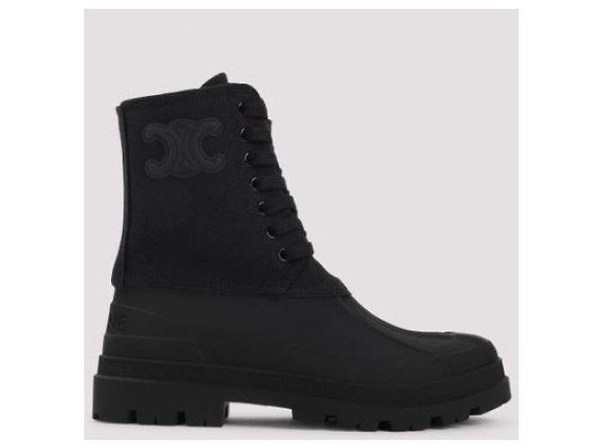 Céline Botas con cordones en lona - vista 6