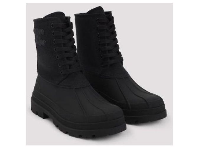 Céline Botas con cordones en lona - vista 8