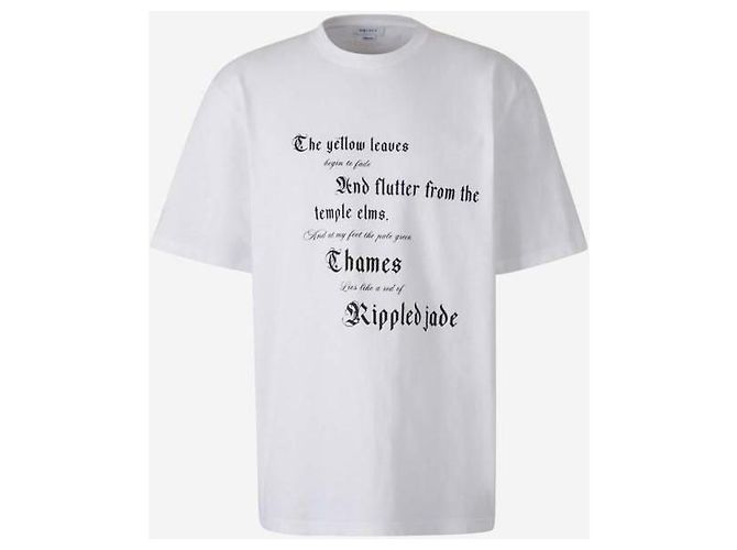 Alexander Mcqueen T-shirt à imprimé texte - vue 4
