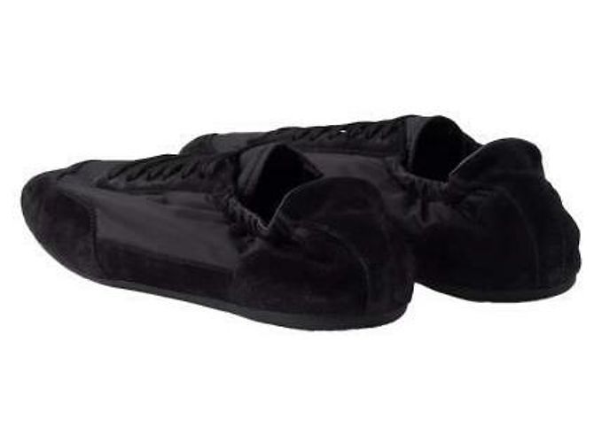 Prada Zapatillas de nylon y ante plegables - vista 6