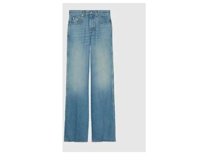 Gucci Pantalones rectos de denim - vista 4