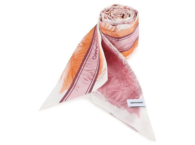 Salvatore Ferragamo Bufanda de seda pura estampada - vista 4
