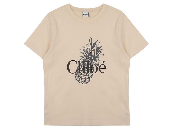 Chloé Camiseta Babyfit de jersey de algodón con logo Blanco - vista 3