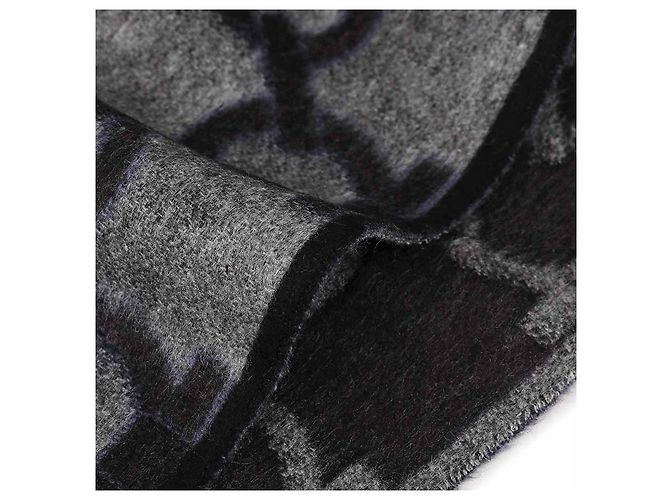 Salvatore Ferragamo Sciarpa Gancini ANTRACITE+GRIGIO+FUMO Marrone - vista 7
