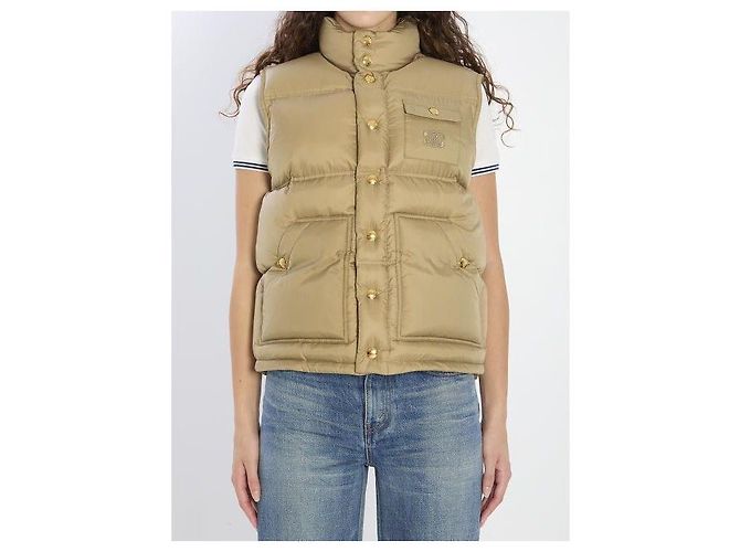 Céline Pocket Nylon Puffer Vest - view 4