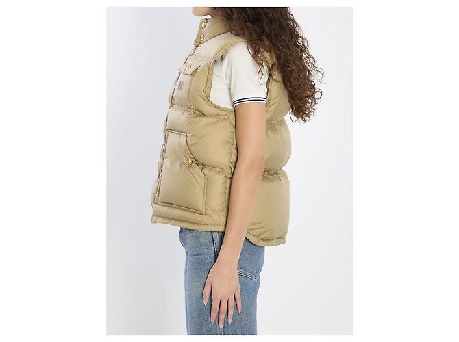 Céline Pocket Nylon Puffer Vest - view 6