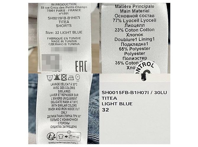 Isabel Marant Bermuda de denim stretch TITEA Azul - vista 6