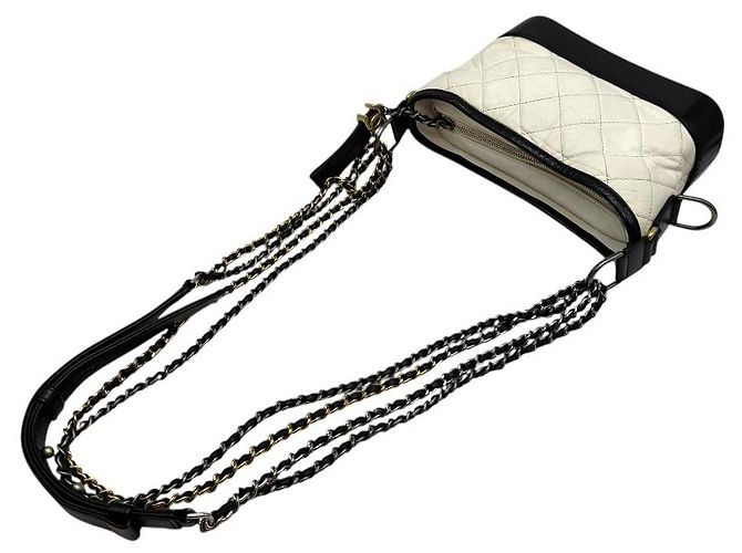 Chanel Vintage Kalbsleder Gabriel Hobo klein weiß - Ansicht 6
