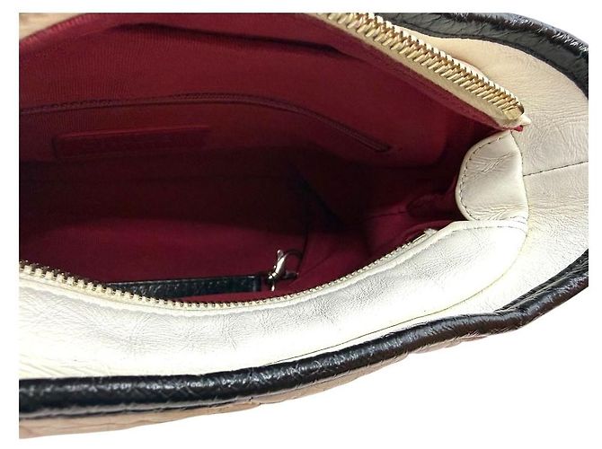 Chanel Vintage Kalbsleder Gabriel Hobo klein weiß - Ansicht 7
