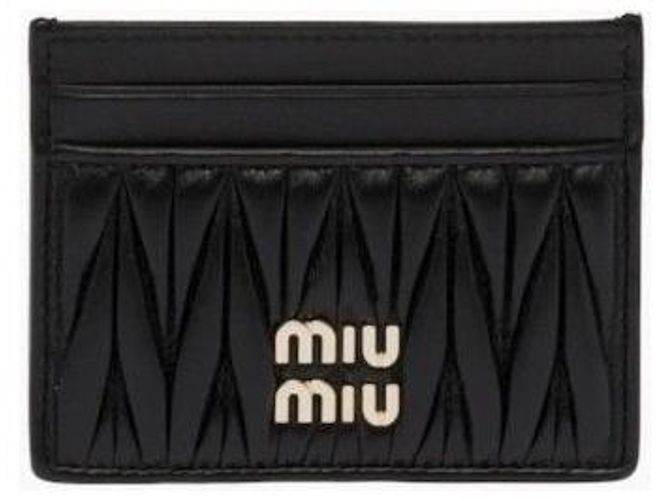 Miu Miu Matelassé Kartenhalter Schwarz - Ansicht 7
