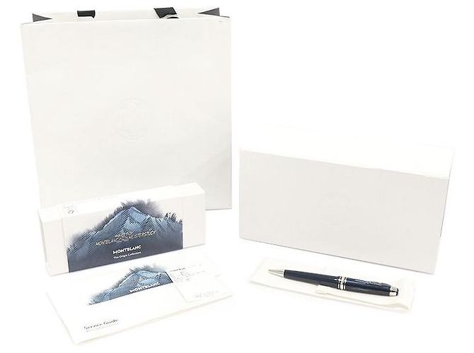 Montblanc Penna roller Meisterstück Origin Collection blu - vista 2
