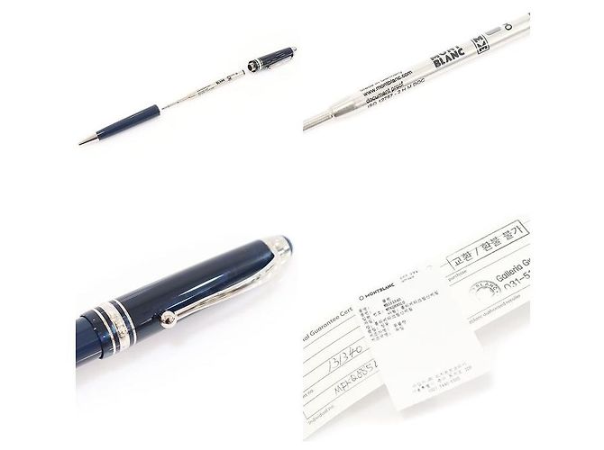 Montblanc Penna roller Meisterstück Origin Collection blu - vista 7