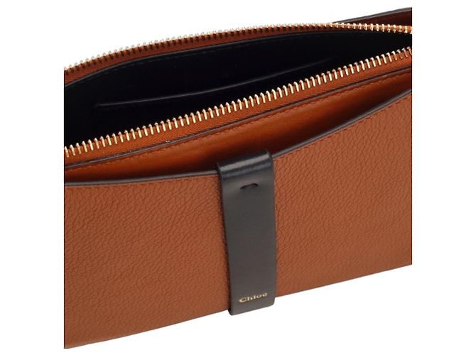 Chloé Pochette Marcie con catena in tan Marrone - vista 5