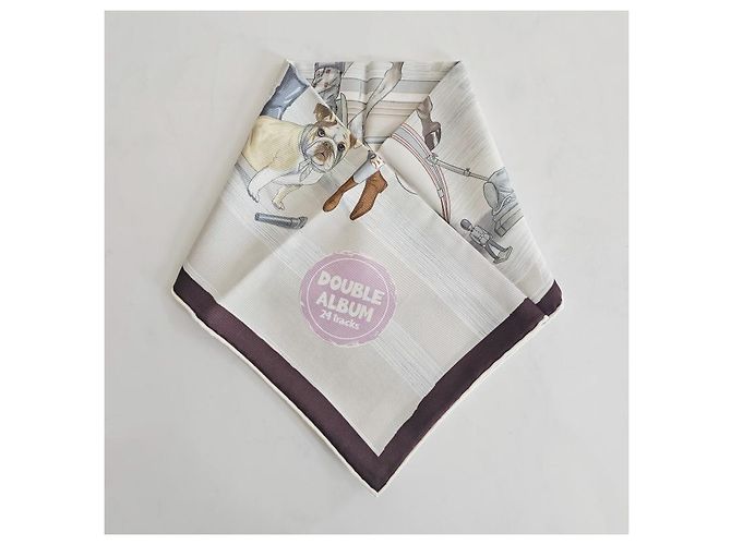 Hermès O novo lenço quadrado de seda para mulheres Record Rosa - vista 4