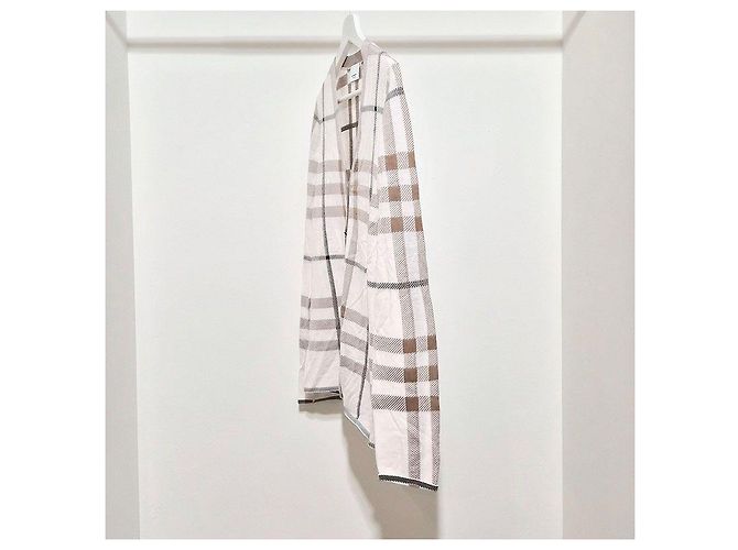 Burberry Karierte Intarsien-Seidenstrickjacke Mehrfarben - Ansicht 2