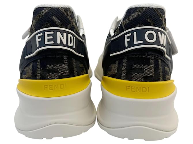 Fendi Sneakers Flow Bianco - vista 11