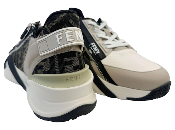 Fendi Sneakers Flow Bianco - vista 4