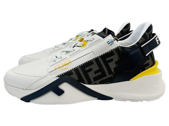 Fendi Sneakers Flow Bianco - vista 8