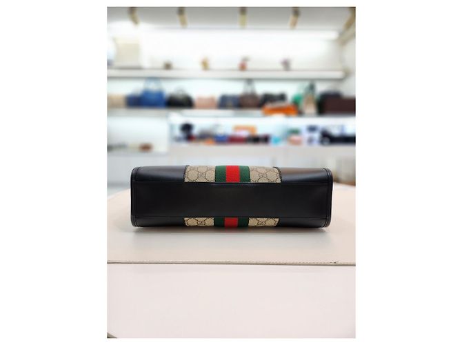 Gucci Borsa Tote Supreme con manico superiore Marrone - vista 15