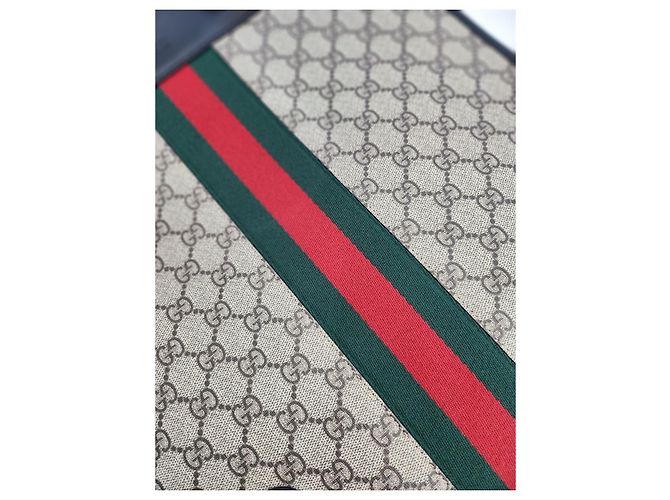 Gucci Borsa Tote Supreme con manico superiore Marrone - vista 20