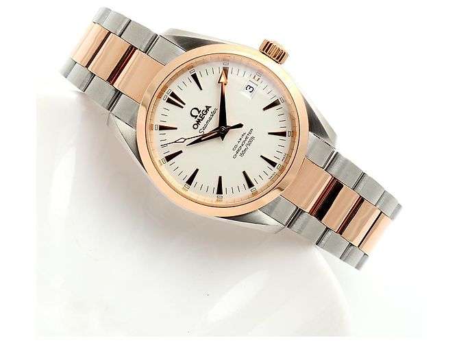 Omega Orologio da uomo Seamaster Aqua Terra Combo in Oro Rosa Co-Axial Automatico - vista 2