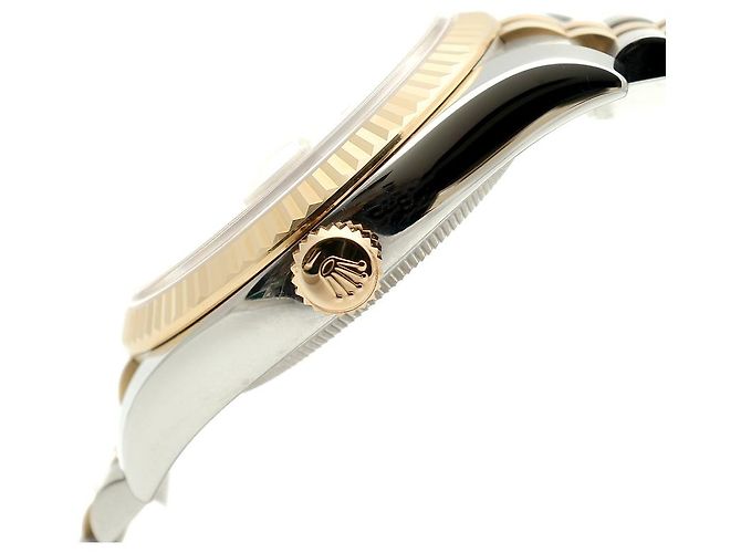 Rolex Orologio da uomo Datejust combinazione piramide romana Bianco - vista 10