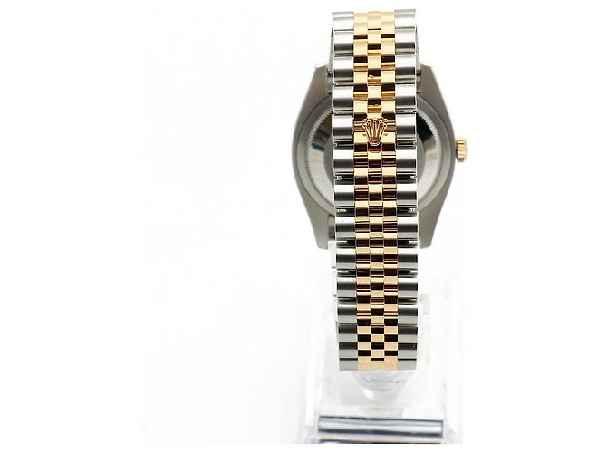 Rolex Orologio da uomo Datejust combinazione piramide romana Bianco - vista 7