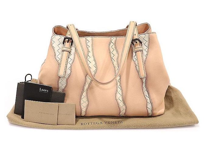 Bottega Veneta Napa Intrecciato Glimmer Tote Bag Marrone - vista 2