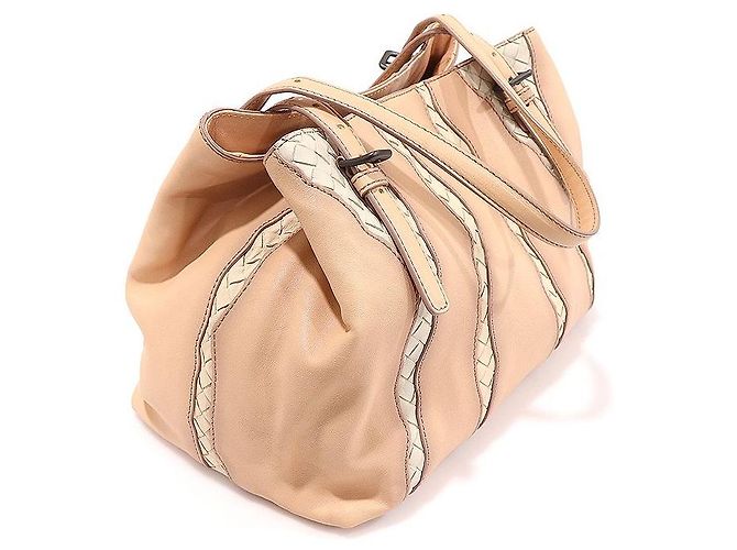 Bottega Veneta Napa Intrecciato Glimmer Tote Bag Marrone - vista 3