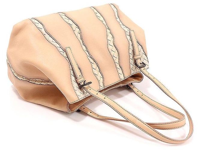 Bottega Veneta Napa Intrecciato Glimmer Tote Bag Marrone - vista 4