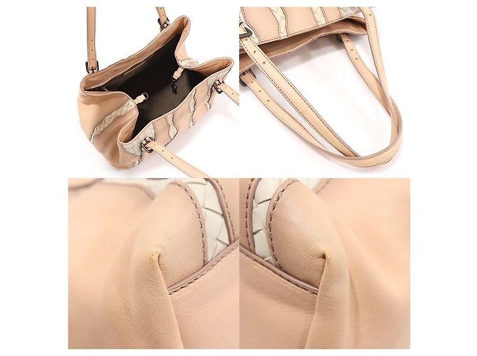 Bottega Veneta Napa Intrecciato Glimmer Tote Bag Marrone - vista 6