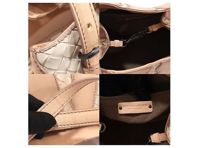 Bottega Veneta Napa Intrecciato Glimmer Tote Bag Marrone - vista 7