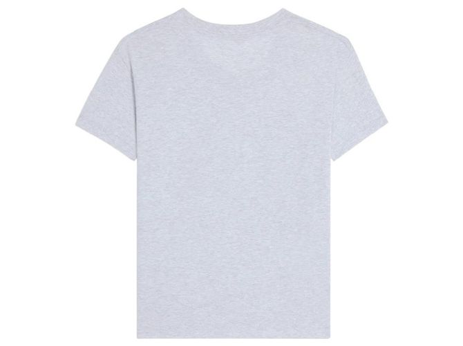 Céline Cotton Jersey Regular T-Shirt Pale Grey Multicolor Brown - view 2