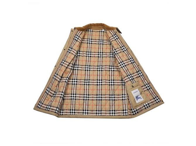 Burberry Gepolsterte Nylon-Halbjacke Braun - Ansicht 5